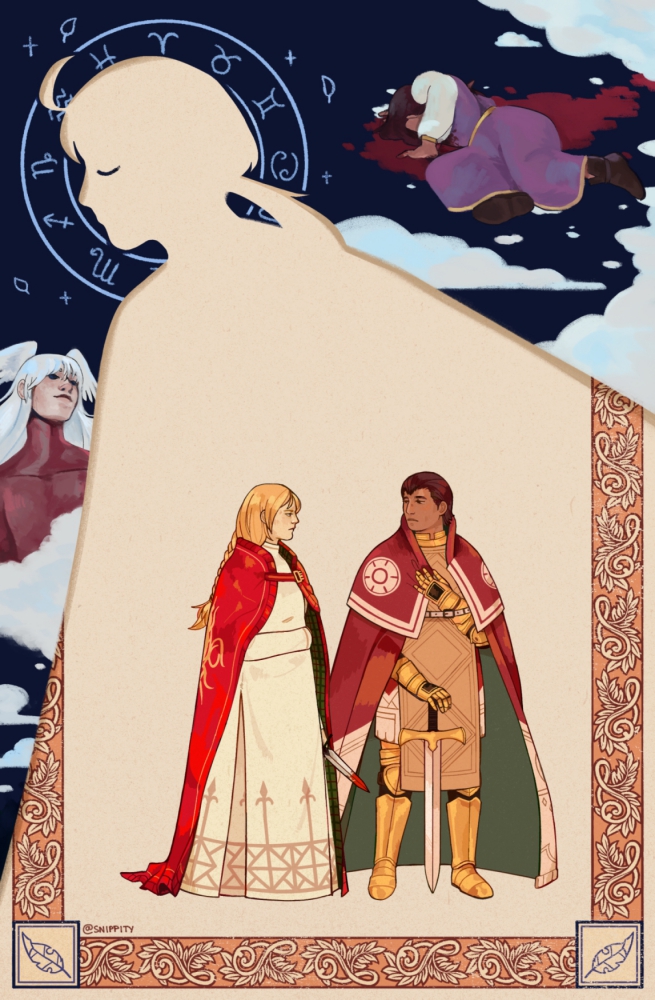 Illustration of characters from Final Fantasy Tactics.